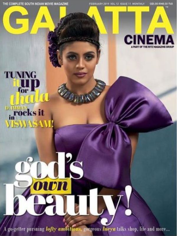 Ineya on the cover of Galatta Magazine