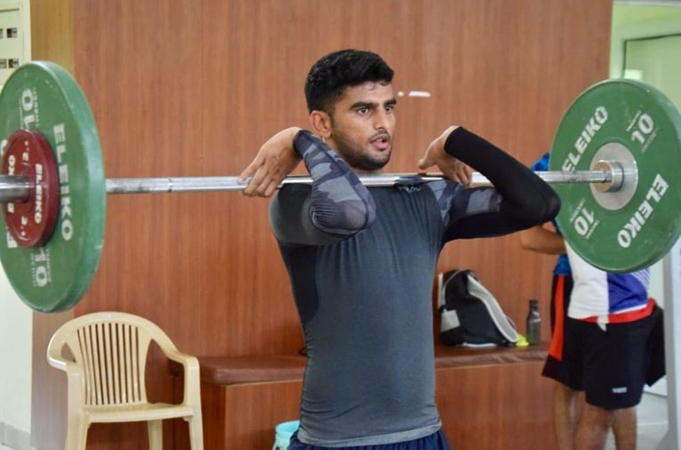 Manish Kaushik inside the gym