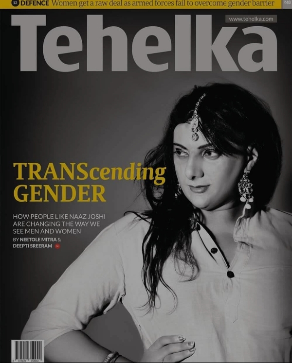 Naaz Joshi on the cover of Tehelka Magazine