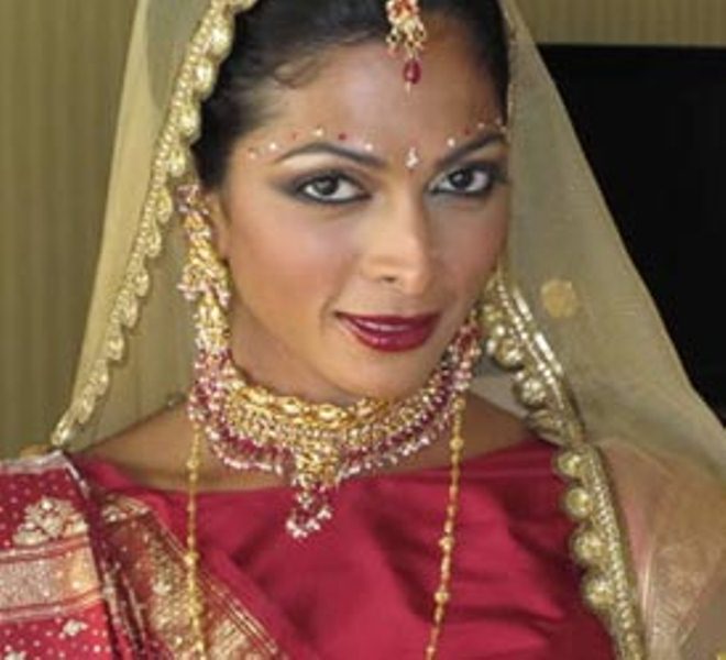 Nina Manuel's Gujarati look on her wedding 
