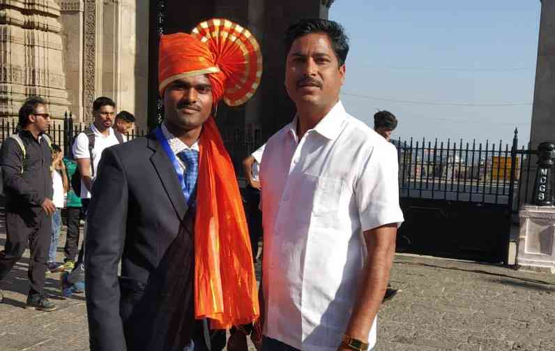 Pravin Jadhav with his mentor Bhujpal