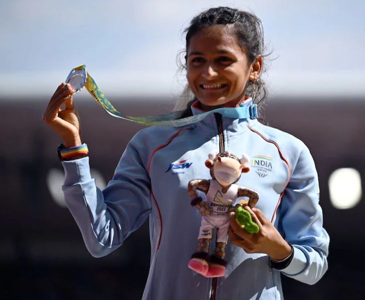 Priyanka Goswami won silver at the 2022 Birmingham Commonwealth Games in 10,000m race walk