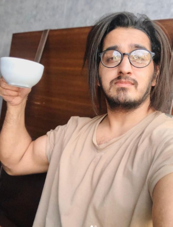 Qazi Touqeer enjoying his favorite coffee time