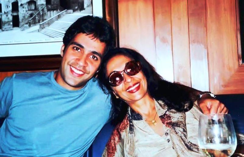 Tavleen Singh with her son, Aatish Taseer