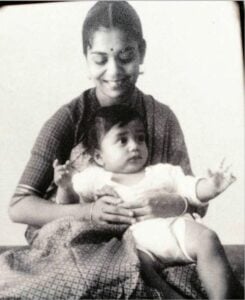 Vir Sanghvi with his mother