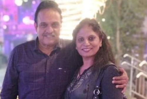 Renu Sharma with her husband