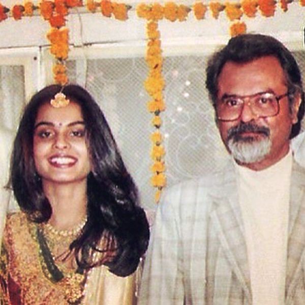 Asmita Marwa with her father