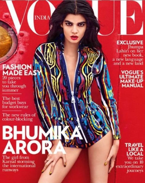 Bhumika Arora on the cover of Vogue Magazine