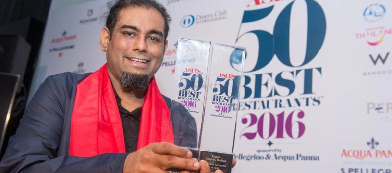 Gaggan restraunt awareded as one of Asia's 50 Best Restaurants