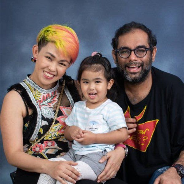 Gaggan with wife Pui and daughter Tara