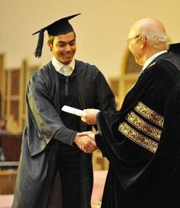 Gohar Rasheed's graduation ceremony picture