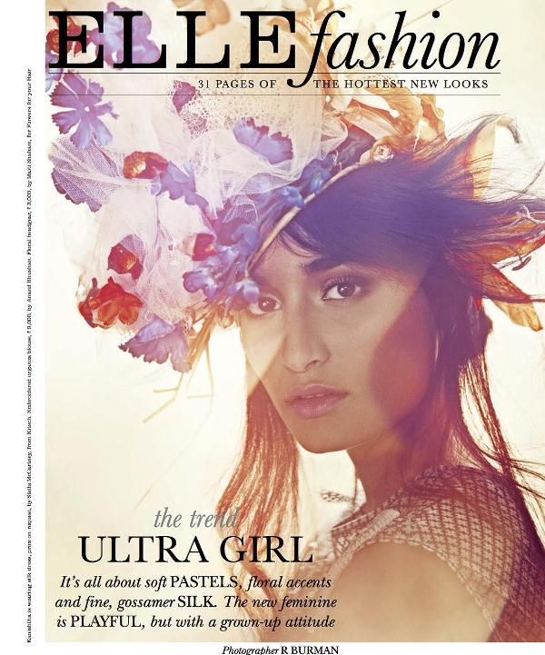 Kanishtha on the cover of Elle Magazine