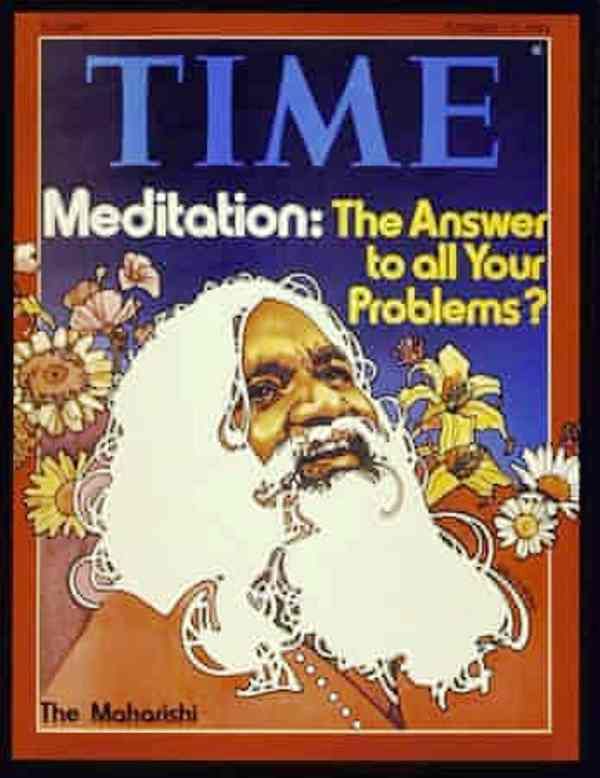 Maharishi Mahesh Yogi on the cover of Time magazine