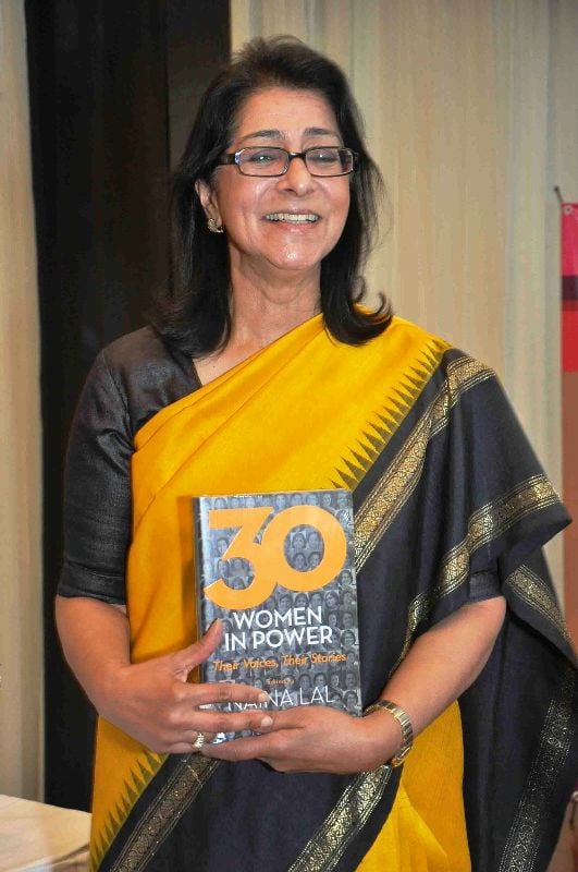 Naina Lal Kidwai with her book 30 Women In Power