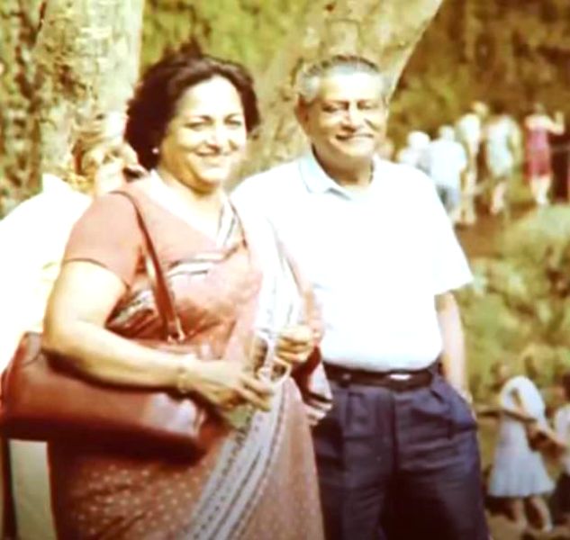 Naina Lal Kidwai's parents