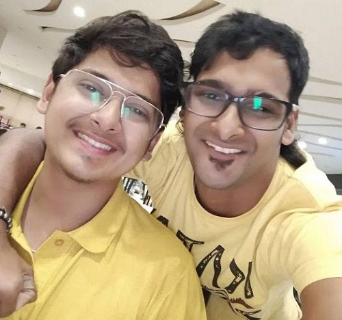 Naman Mathur with his brother