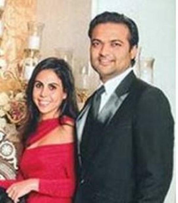 Nisa Godrej with her husband Kalpesh Mehta