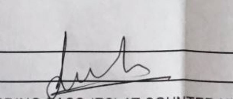 P. R. Sreejesh's signature