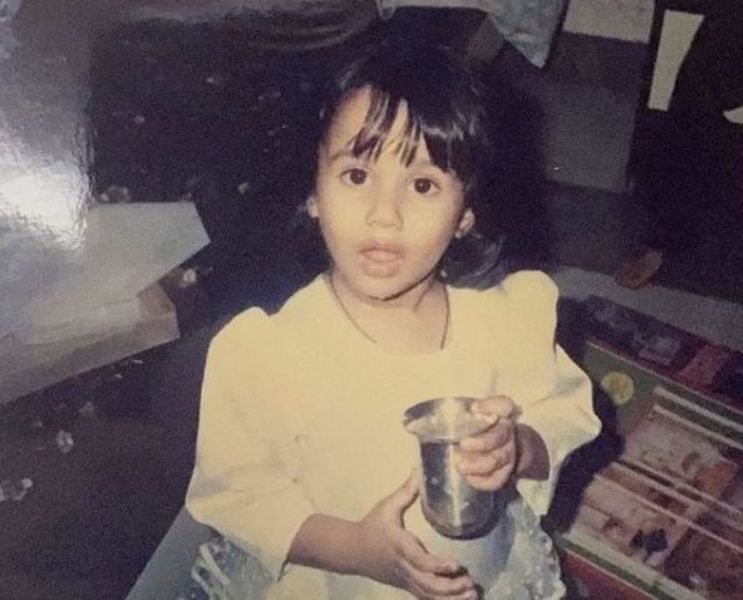 Pooja Dhingra in her childhood