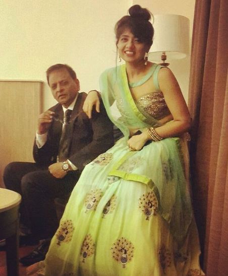 Ridhima Arora with her father