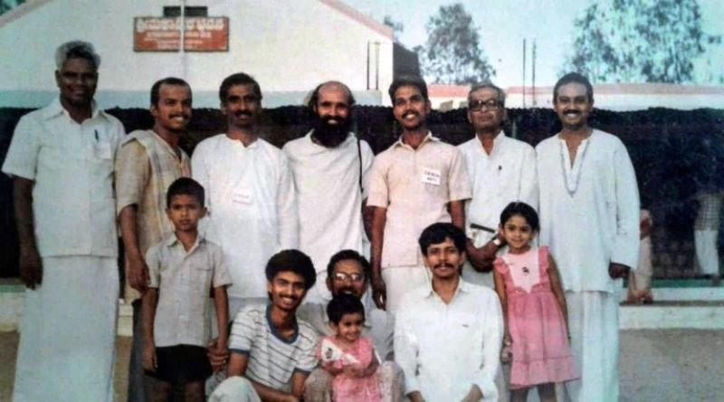 Sadhguru (standing 3rd from left) with Rishi Prabhakar