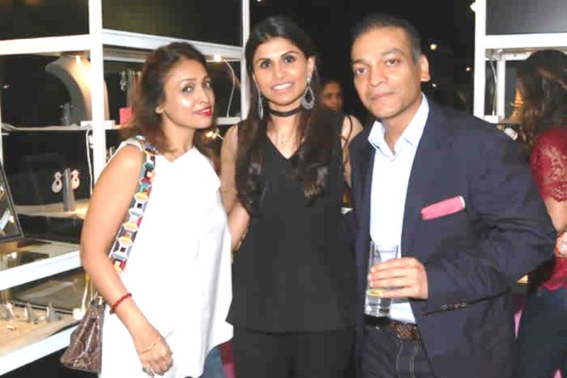 Surily Goel with her brother Ashish-Goel, and Kajal Fabiani
