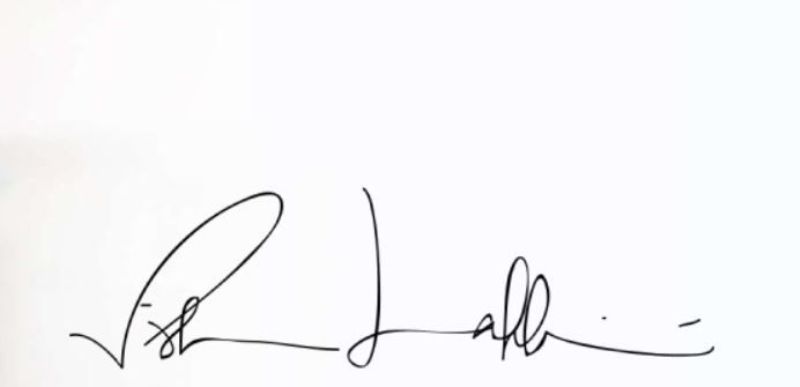 Vishen Lakhiani's signature