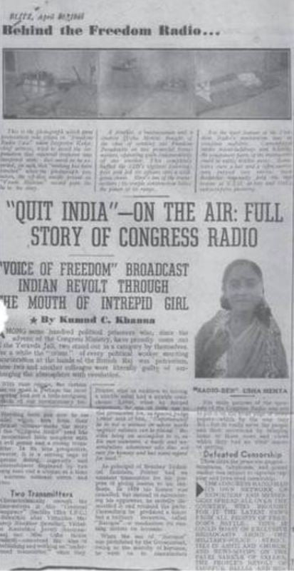 A story in ‘Blitz’ on 20 April 1946 about the secret radio station
