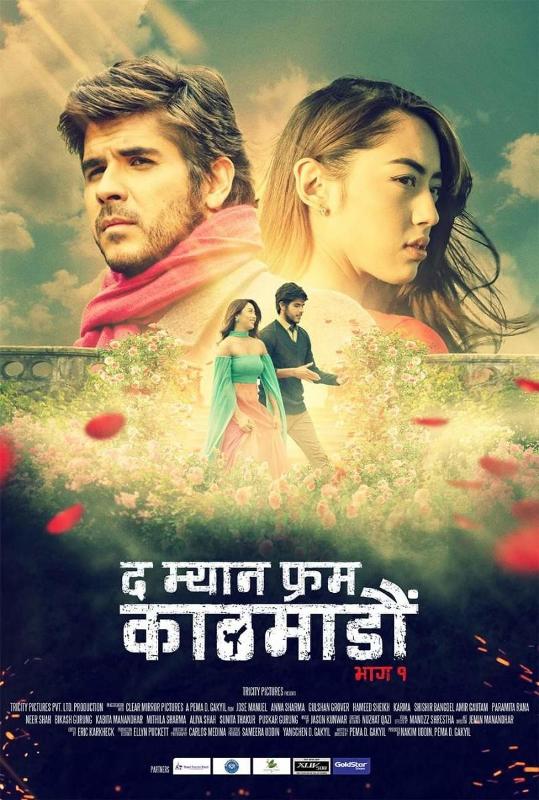 Anna Sharma on the poster of the movie The Man from Kathmandu