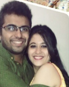 Gayatri Datar with her brother