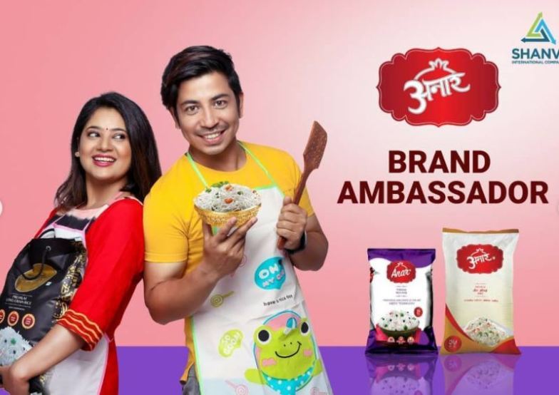 Keki Adhikari while promoting a food brand on her social media account