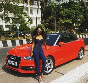 Meenal Shah with her Audi A3 Cabriolet