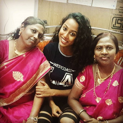 Meenal Shah with her mother (right)