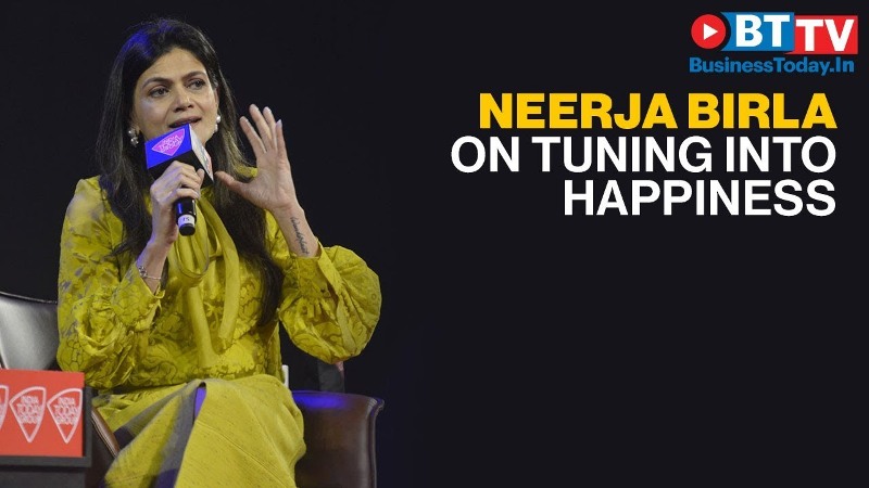 Neerja while speaking on a public motivational platform