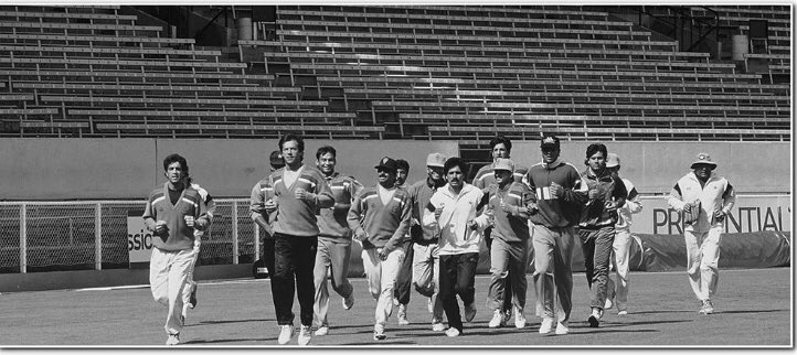 Ramiz Practice session before the 1992 World Cup's opening game