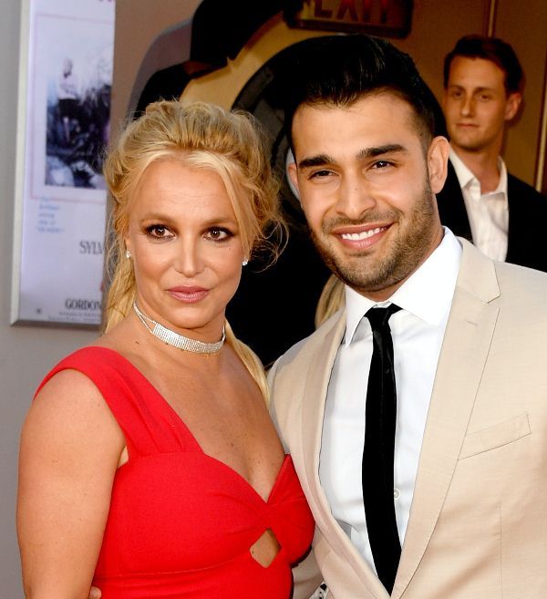 Sam Asghari with Britney Spears