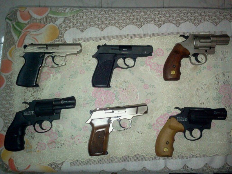 Santosh Chaudhary's (Dadus) pistol collection