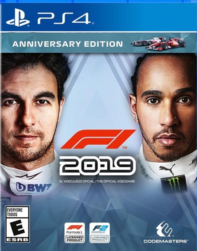 Sergio Perez and Lewis Hamilton on the cover of F1 2019 videogame