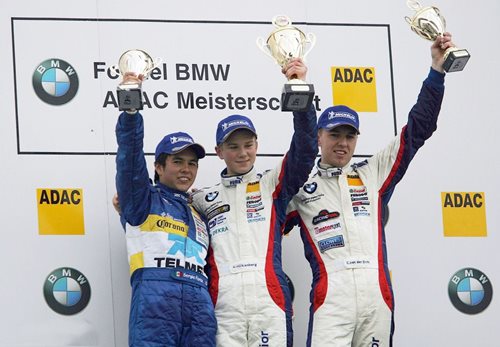 Sergio Perez at the BMW racing championship in Germany