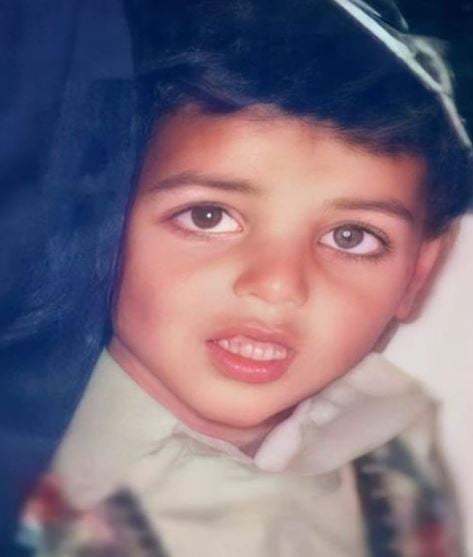 Shadab Khan as a kid