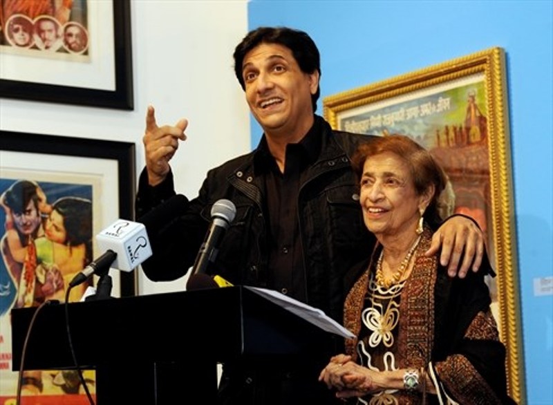 Shiamak Davar with his mother