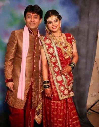Sneha Wagh with her second husband, Anurag Solanki