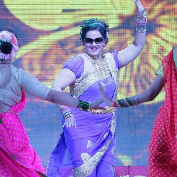 Surekha while performing in a show