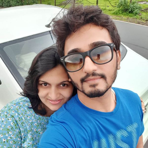 Vikas Patil with his wife
