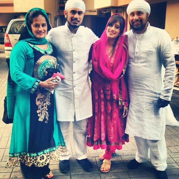 Akasa Singh with her family