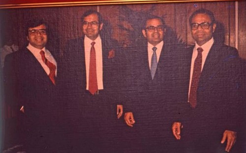 An old picture of the Hinduja brothers