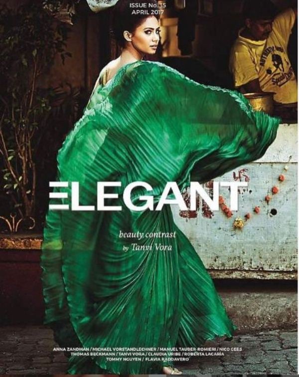 Gurleen on the cover of the Elegant Magazine