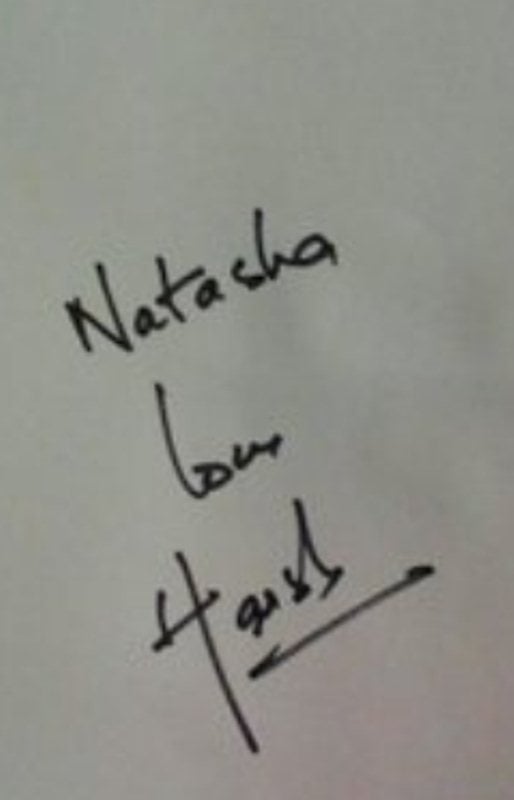 Harshvardhan`s autograph to a fan