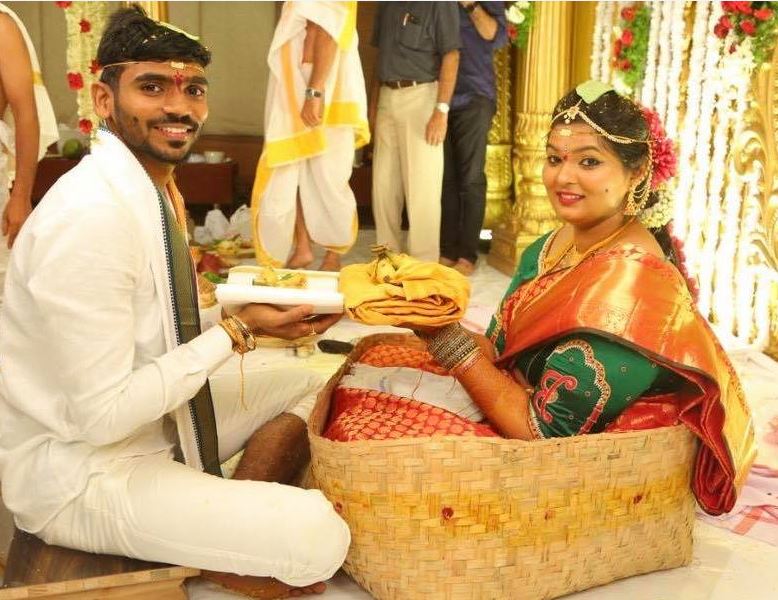 KS Bharat during his wedding