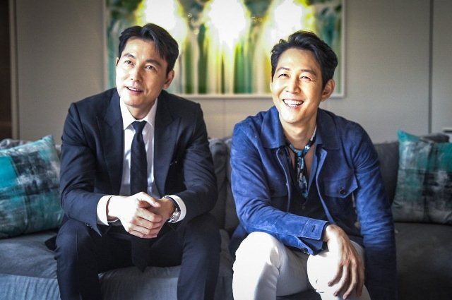 Lee Jung-jae with Jung Woo-sung
